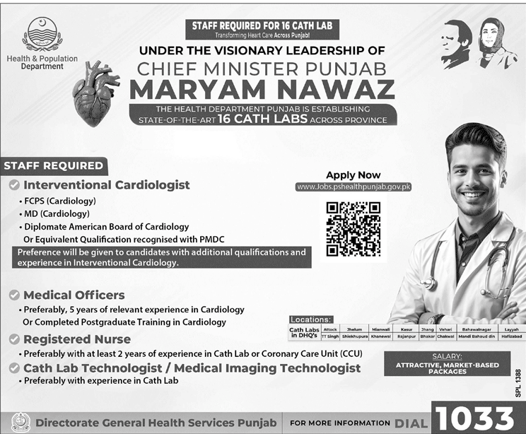 Jobs in Health & Population Department Lahore